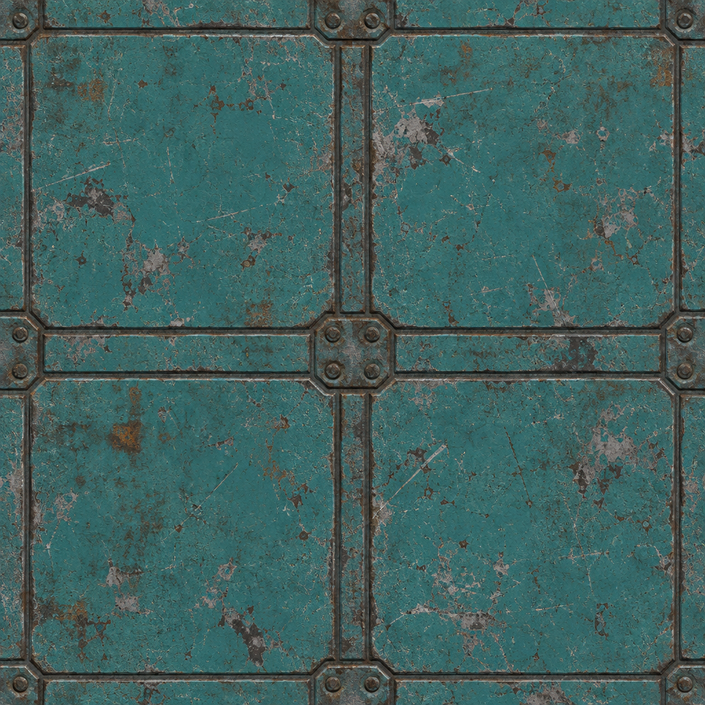 Sci-Fi Panel Material Texture preview showing a industrial sci-fi texture