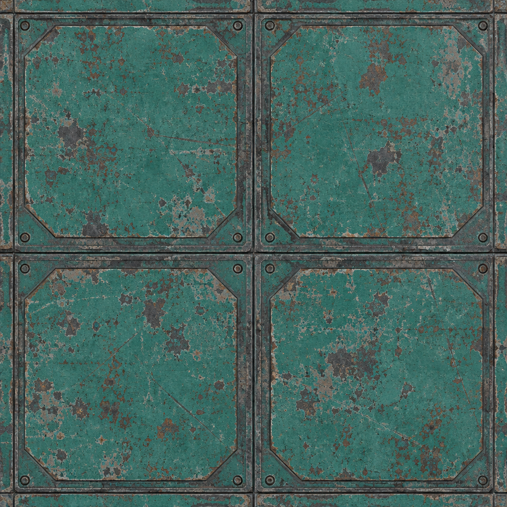 Sci-Fi Panel Material Texture preview showing a industrial sci-fi texture