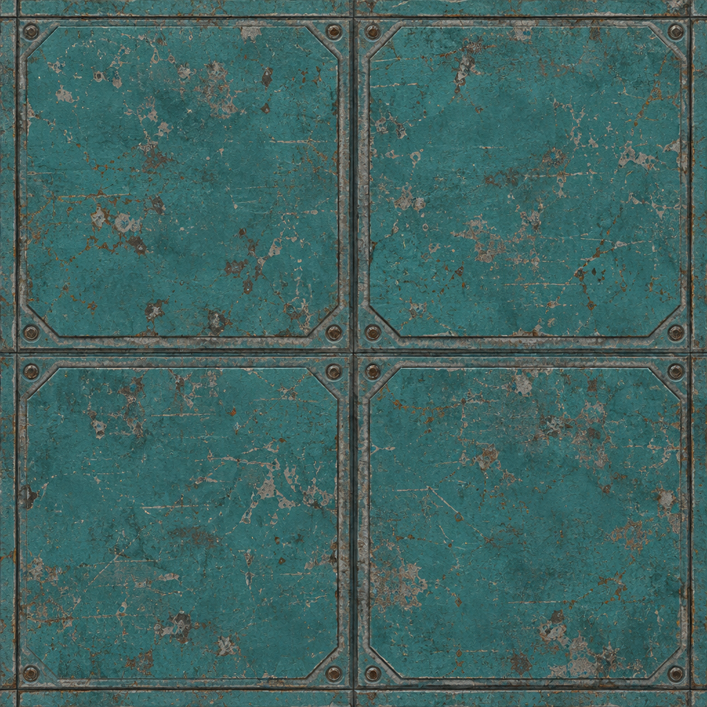 Sci-Fi Panel Material Texture preview showing a industrial sci-fi texture