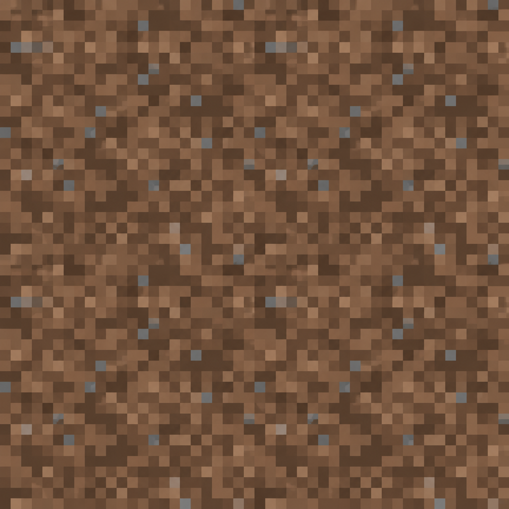 Brown Pixel-Block Mosaic Surface Texture preview showing a rough ceramic texture
