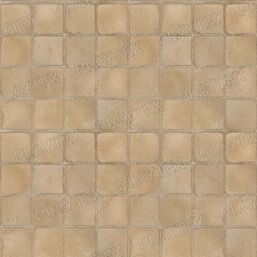 Beige Grid Geometric Ceramic Texture
