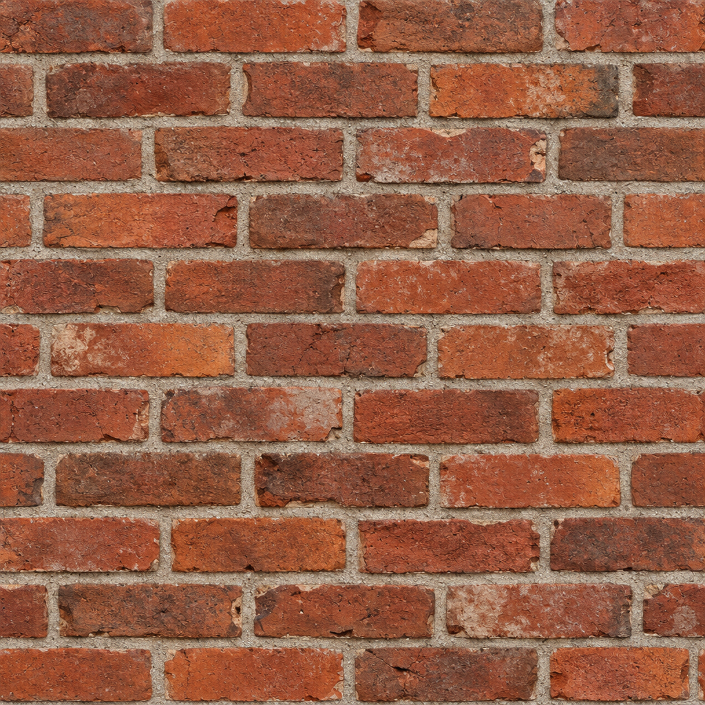 Burnt-Orange Weathered Brick Wall Texture preview showing a rough brick texture