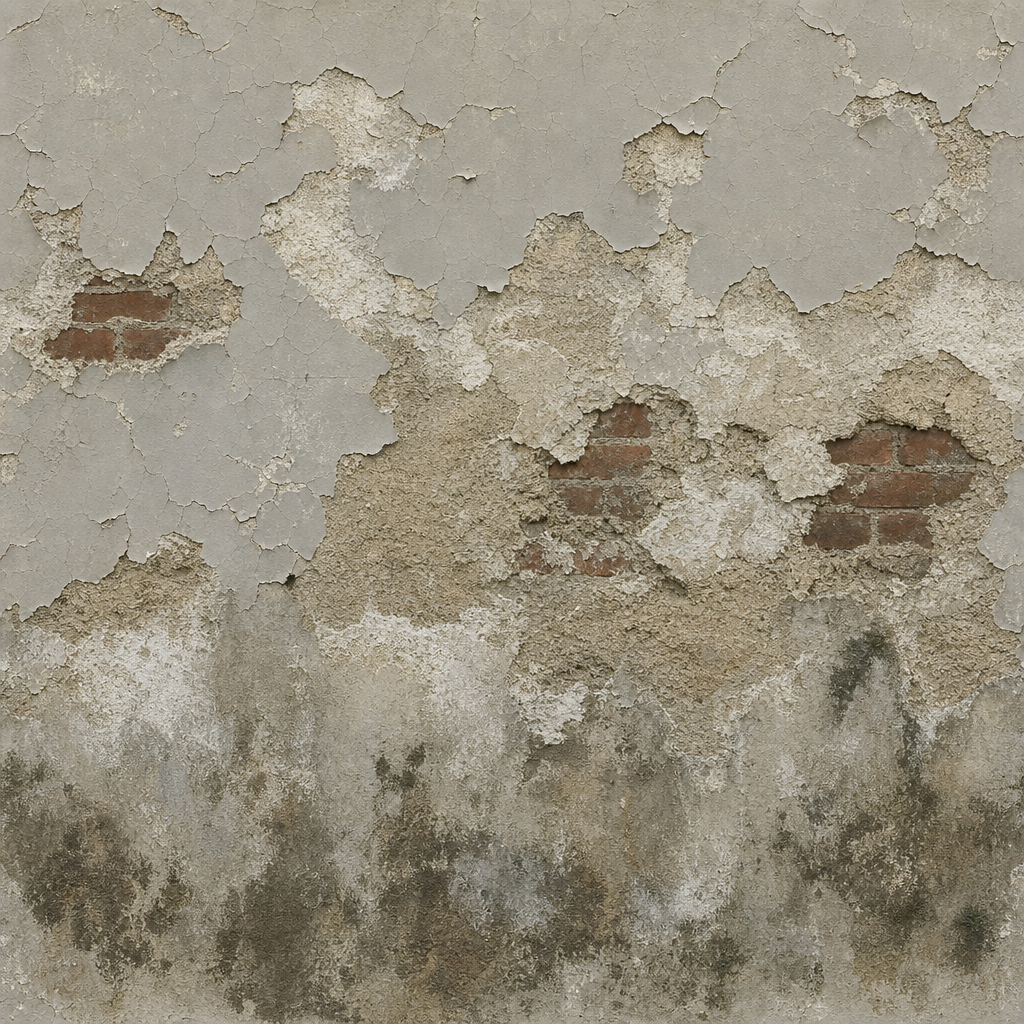 Gray Limewash with Exposed Brick Bands Texture preview showing a rough concrete texture
