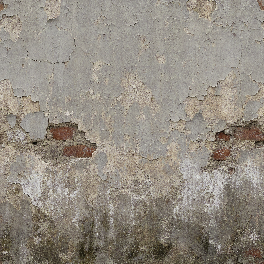 Warm Gray Chipped Plaster with Brick Fragments Texture preview showing a rough concrete texture