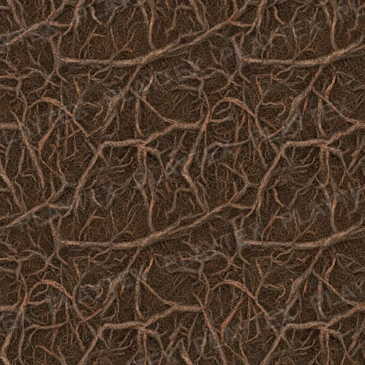 Dark Brown Foliage Branch Organic Texture