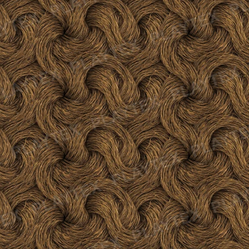 Brown Organic Strand Hair Texture