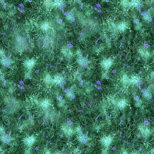 Glowing Grass Ground Purple Texture