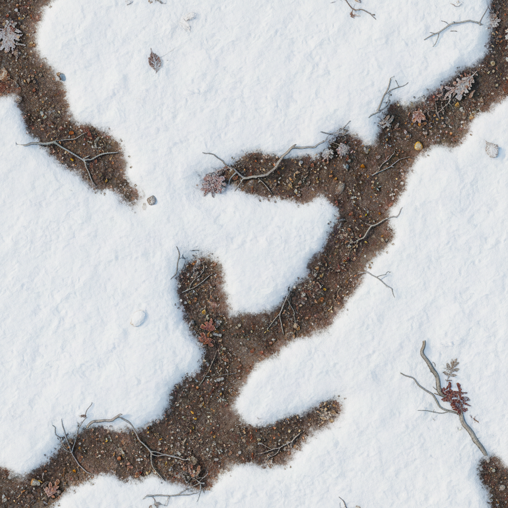 Blue Glowing Emissive Snow Texture