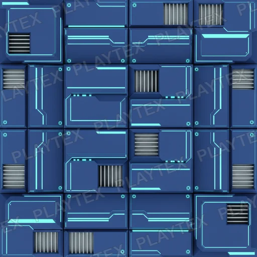 Glowing Sci-Fi Panel Dark Gray Texture