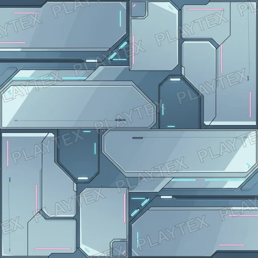 Glowing Sci-Fi Panel Geometric Texture