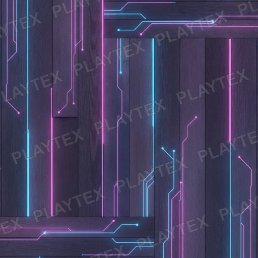 Purple Emissive Sci Fi Wood Texture