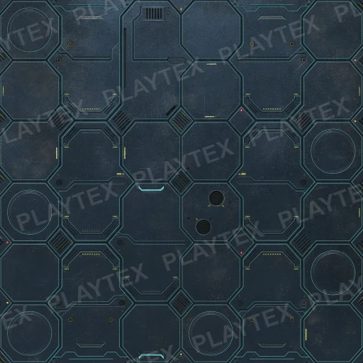 Dark Gray Sci Fi Metal Geometric Texture
