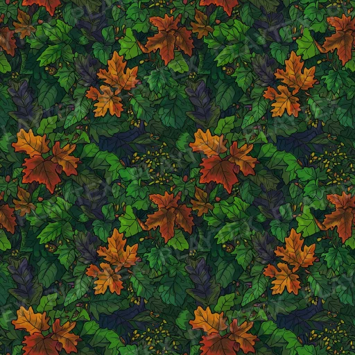 Orange Foliage Autumn Organic Texture
