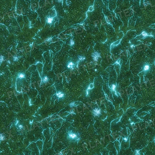 Glowing Grass Ground Green Texture