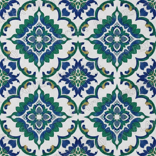 Ornate Floral Fabric Texture