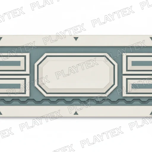 Light Gray Horizontal Trim Border Plastic Texture