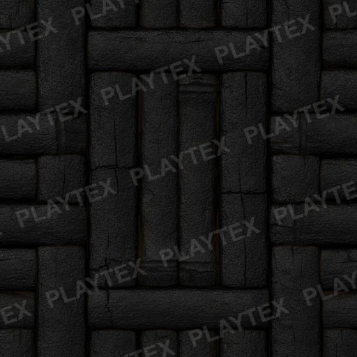 Dark Brown Charred Wood Bamboo Texture