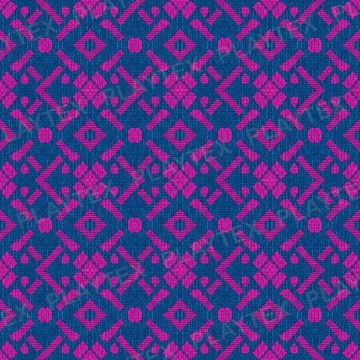 Pink Geometric Blue Fabric Texture