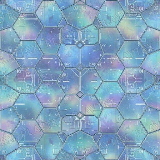 Light Blue Sci Fi Panel Composite Texture
