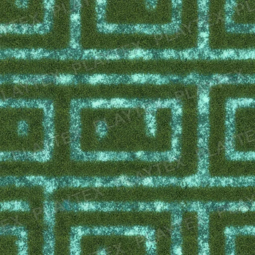 Glowing Grass Ground Blue Texture
