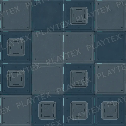 Dark Gray Sci Fi Glowing Panel Texture