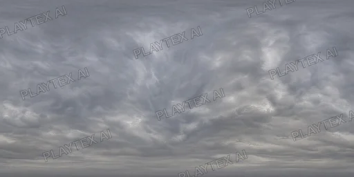 Moody Layered Gray Cloud Deck HDRI Sphere preview showing a 360-degree HDRI environment sphere