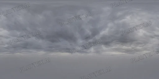 Layered Gray Overcast Clouds HDRI Sphere preview showing a 360-degree HDRI environment sphere