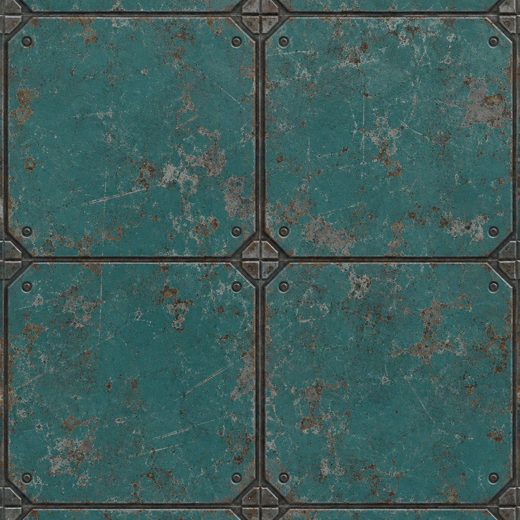 Sci-Fi Panel Material Texture preview showing a industrial sci-fi texture