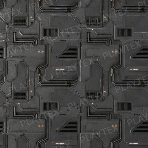 Dark Grey Sci Fi Hard Surface Metal Texture texture asset preview
