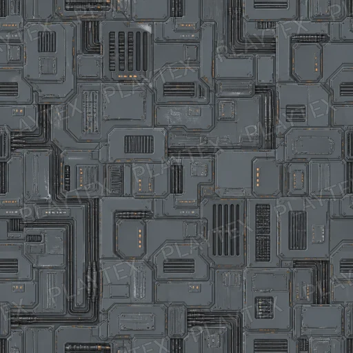 Dark Gray Sci Fi Panel Metal Black Texture