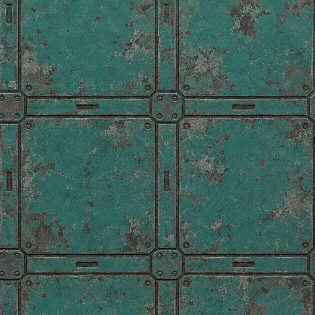 Sci-Fi Panel Material Texture preview showing a industrial sci-fi texture