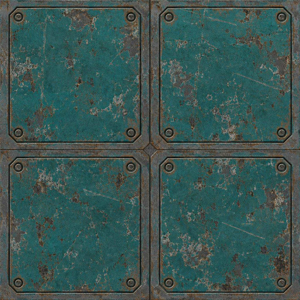 Sci-Fi Panel Material Texture preview showing a industrial sci-fi texture