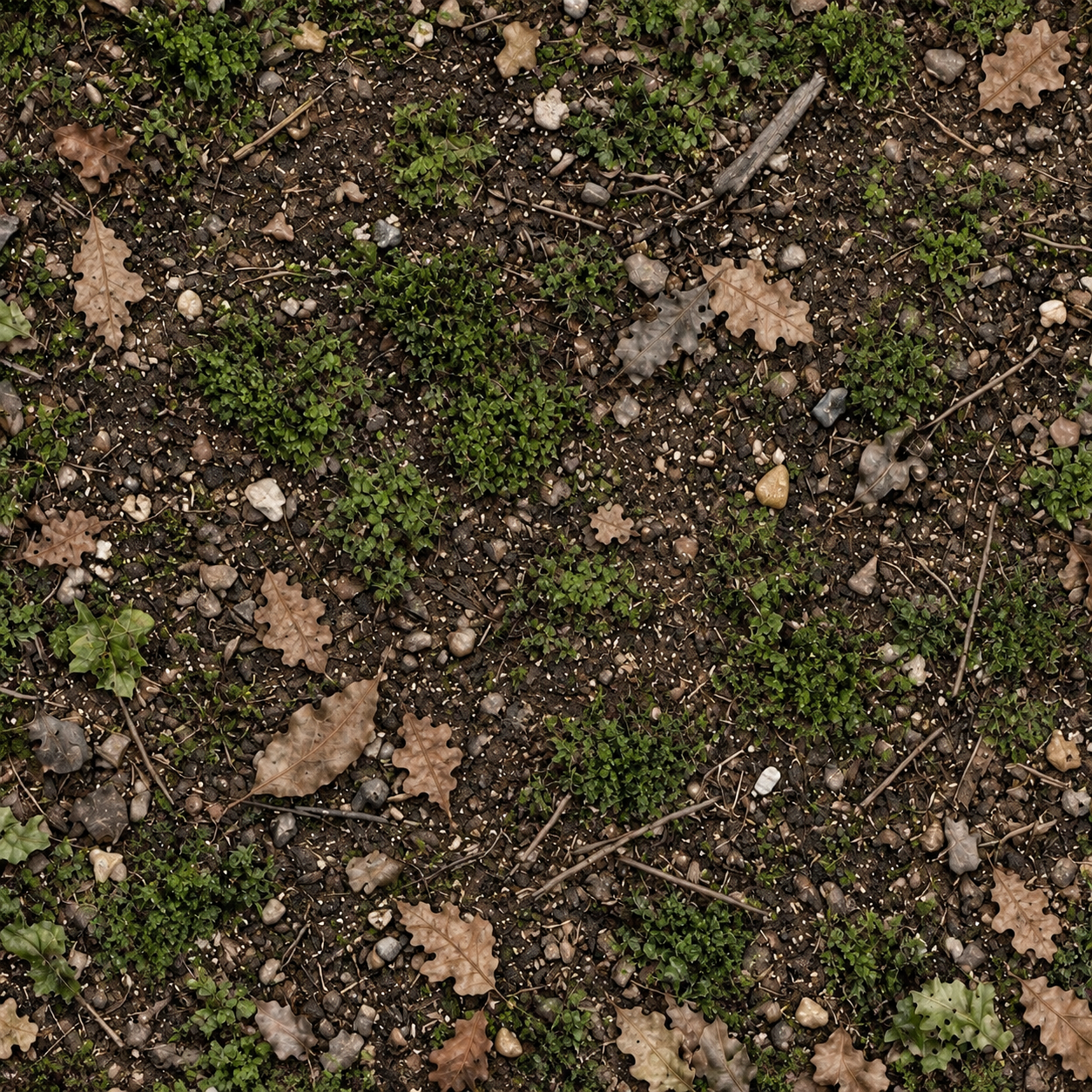 Brown Leaf-Litter Forest Soil Texture preview showing a natural ground texture