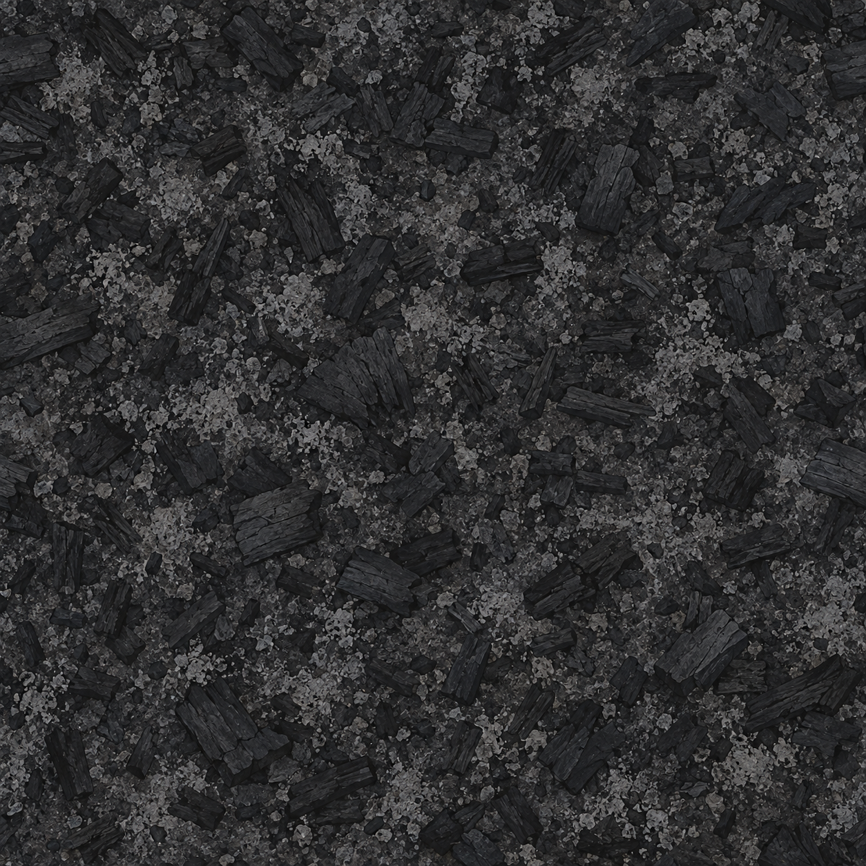 Gray Black Charcoal and Ash Aggregate Texture preview showing a rough ground texture
