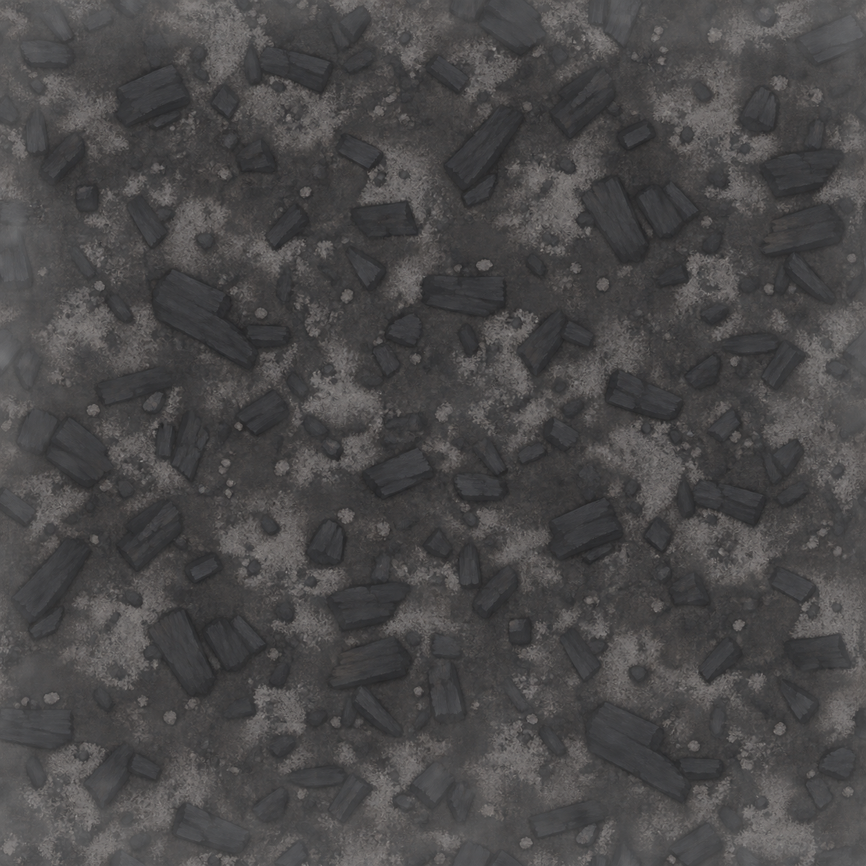 Dark Charcoal Briquette Ground Texture preview showing a stylized ground texture
