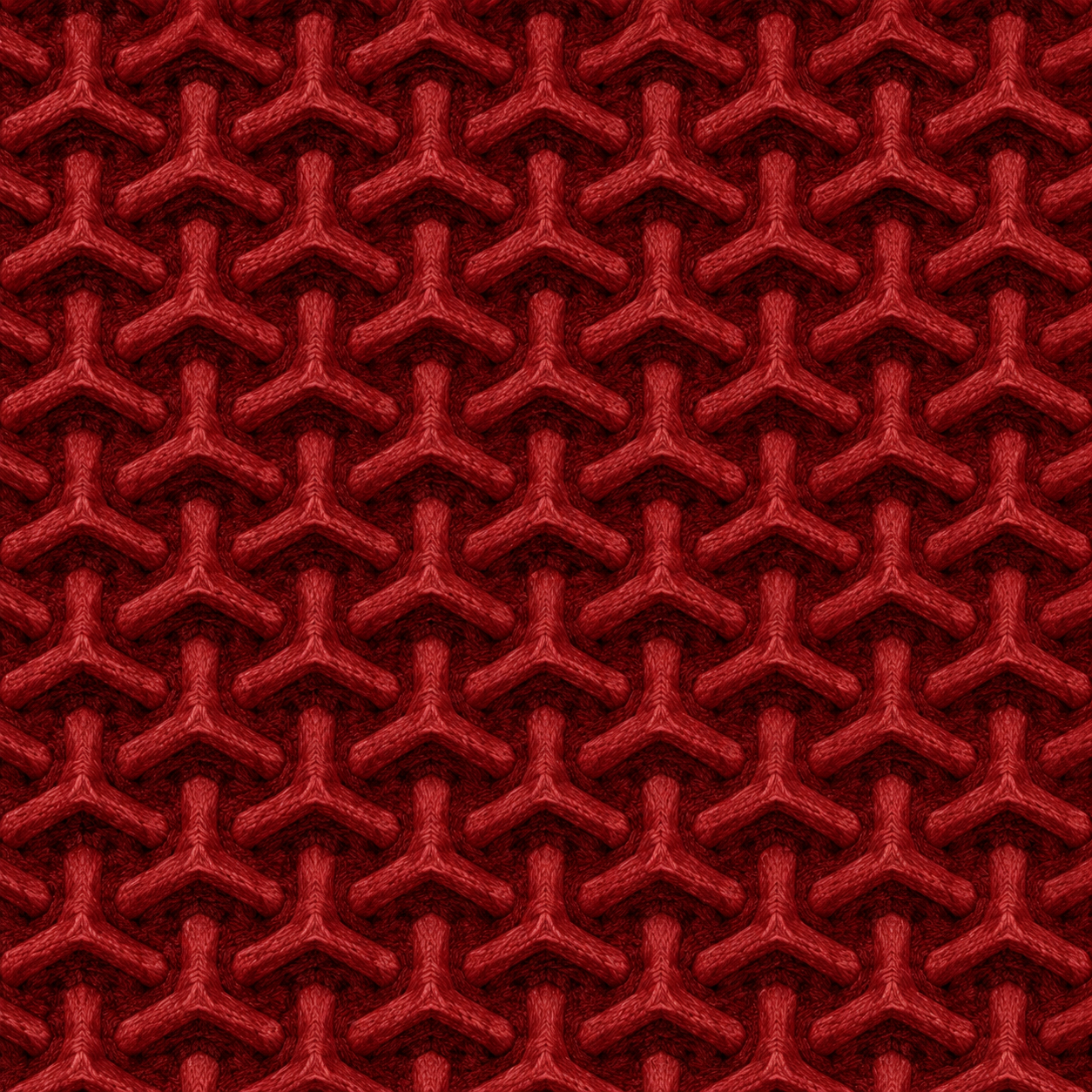 Dark Red Knit Y-Motif Relief Texture preview showing a industrial fabric texture