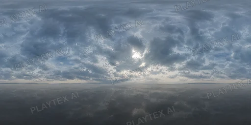 Cool Gray Overcast Sea Horizon HDRI Sphere hdri environment preview