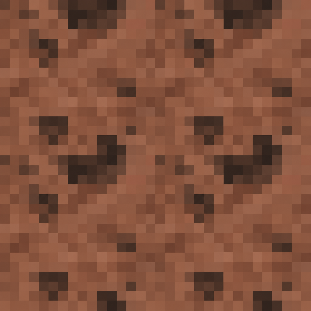 Brown Pixelated Block Mosaic Texture preview showing a surface ceramic texture