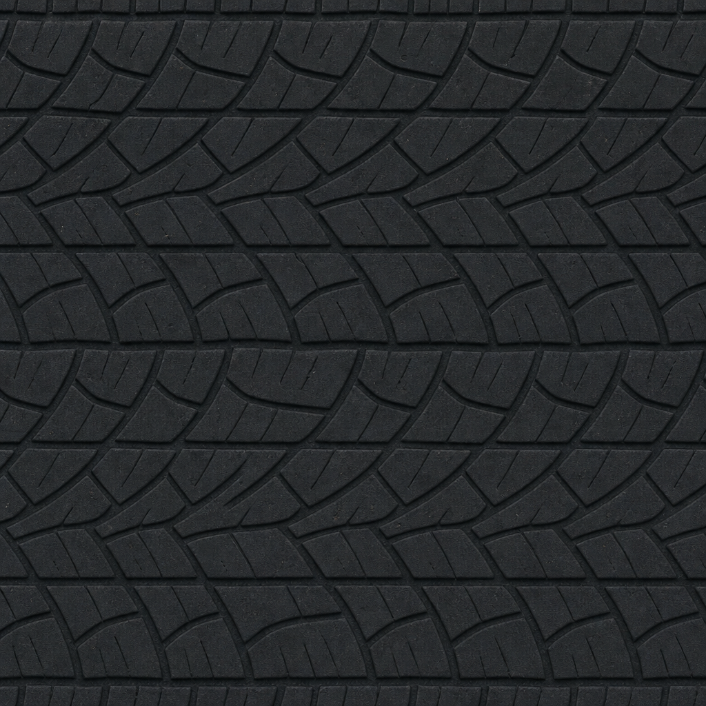 Charcoal Rubber Arc-Rib Tread Texture preview showing a industrial rubber texture