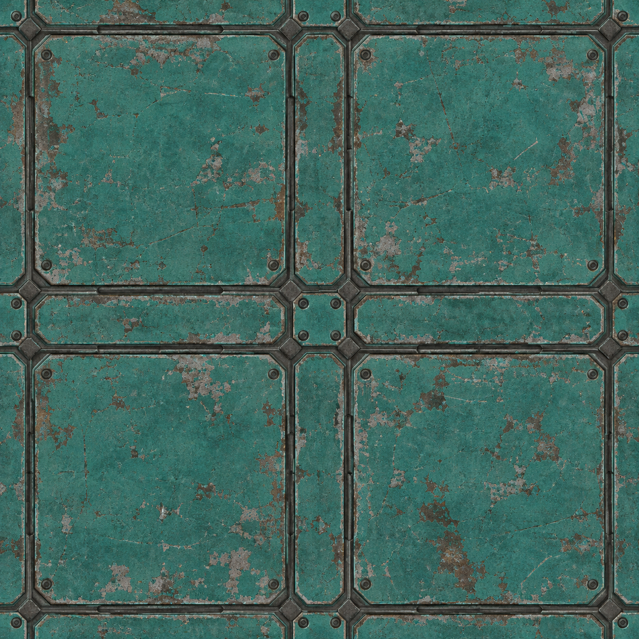 Sci-Fi Panel Material Texture preview showing a industrial sci-fi texture