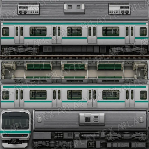 Japanese Commuter Emu Texture