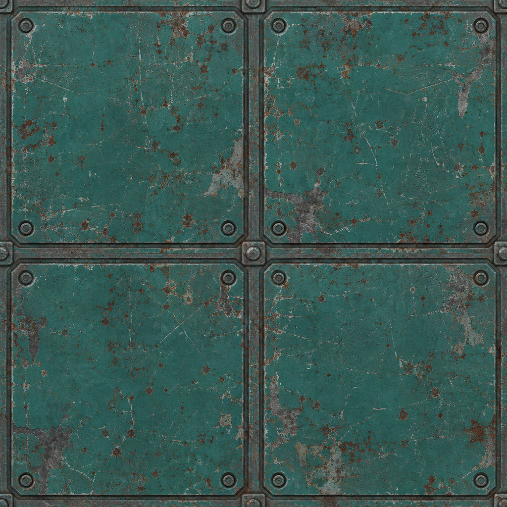 Sci-Fi Panel Material Texture preview showing a industrial sci-fi texture