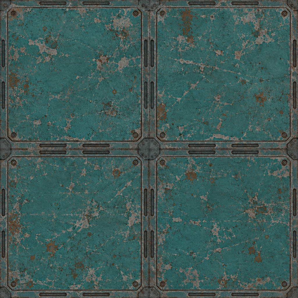 Sci-Fi Panel Material Texture preview showing a industrial sci-fi texture