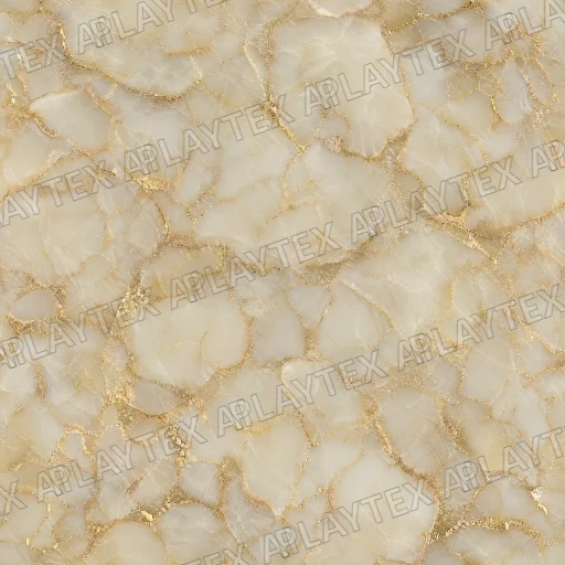 Cream And Gold Cellular Marble Texture
