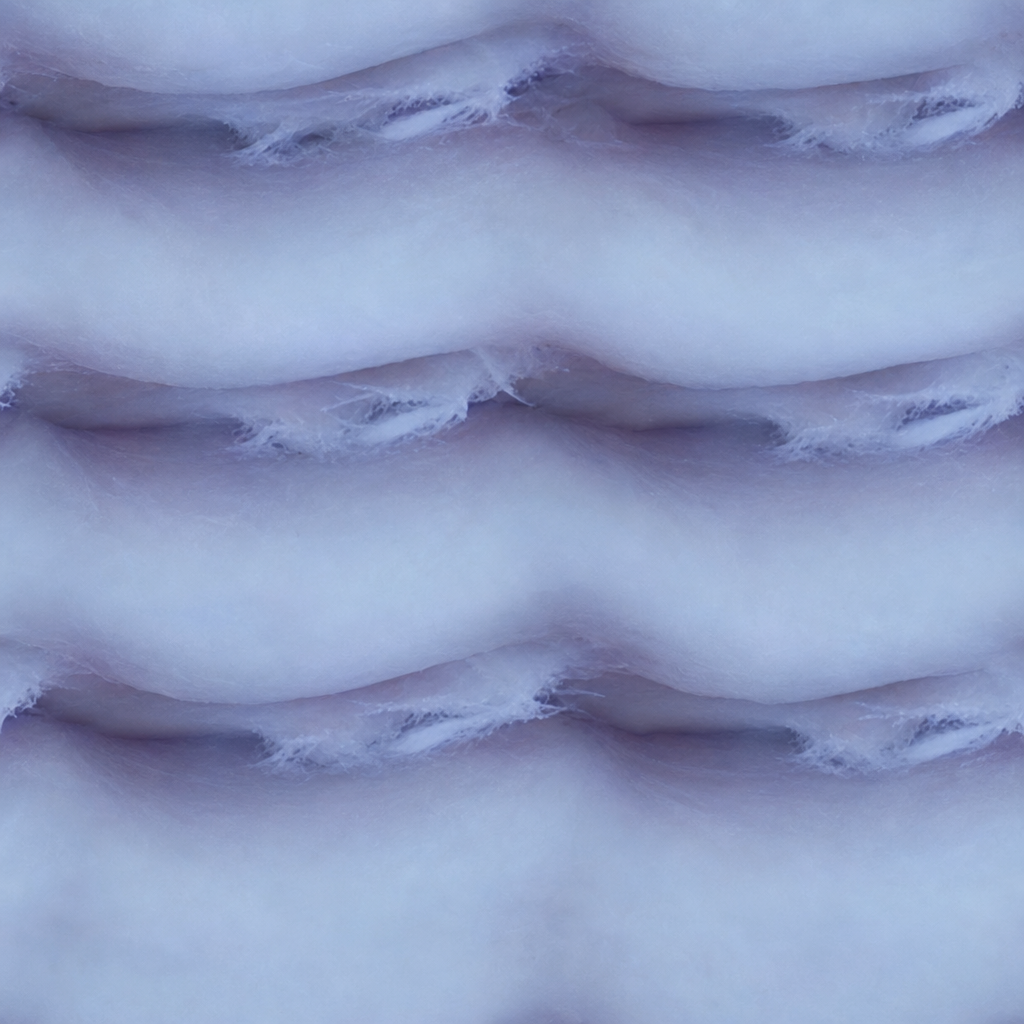 Lavender-Blue Layered Snow-Like Surface Texture preview showing a stylized snow texture