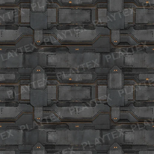 Dark Gray Sci Fi Metallic Metal Blue Texture texture asset preview