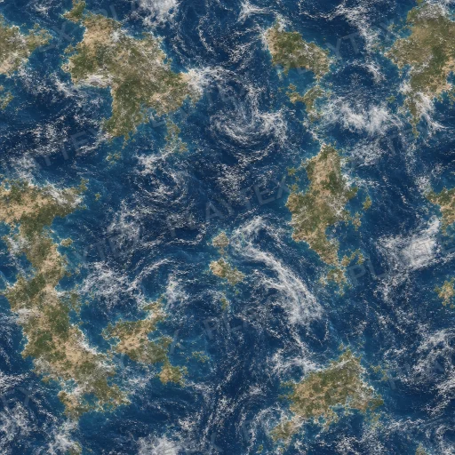 Dark Blue Ocean Planet Liquid Texture