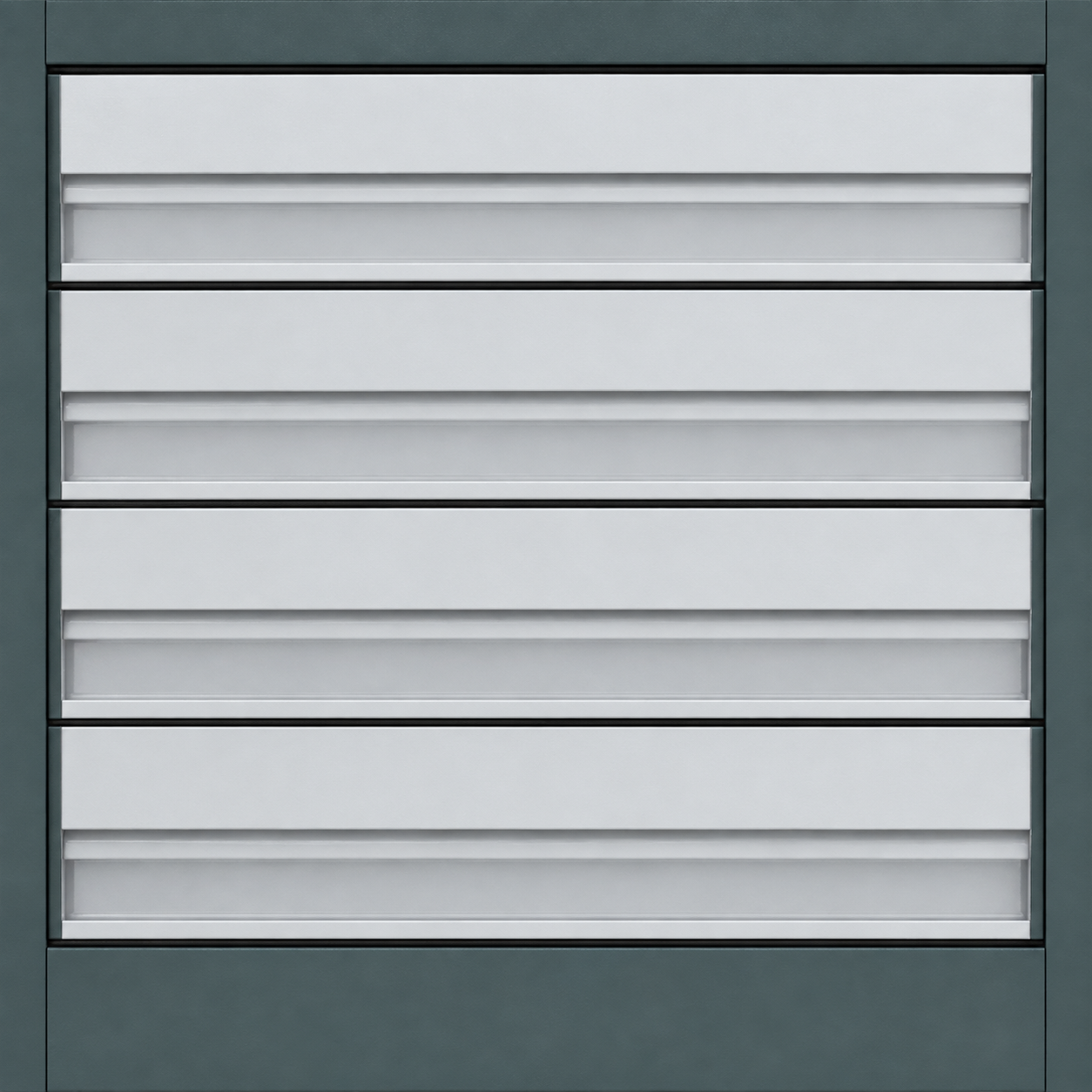 Pale Gray Horizontal-Slat Facade Panel Texture preview showing a industrial facade texture