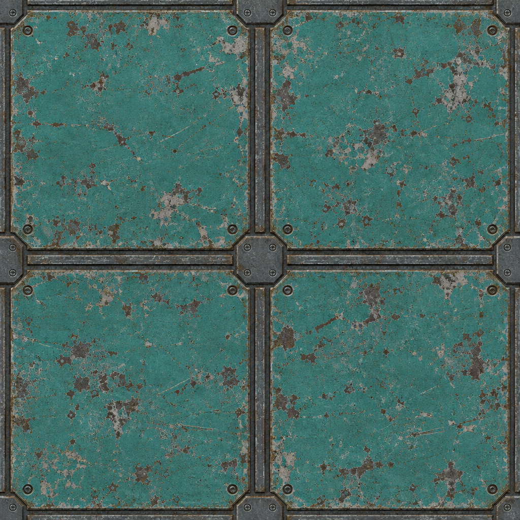 Sci-Fi Panel Material Texture preview showing a industrial sci-fi texture