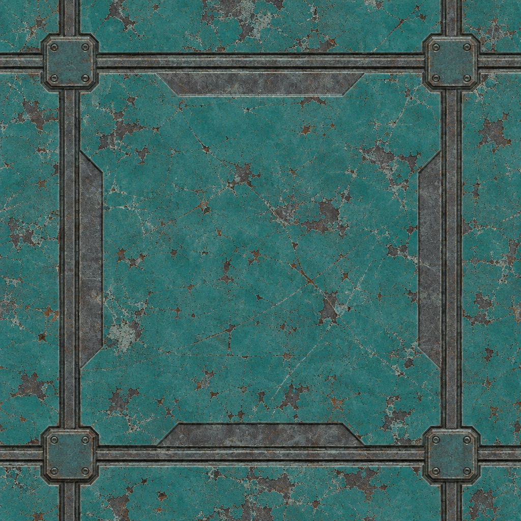 Sci-Fi Panel Material Texture preview showing a industrial sci-fi texture